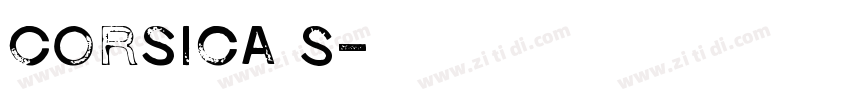 Corsica S字体转换